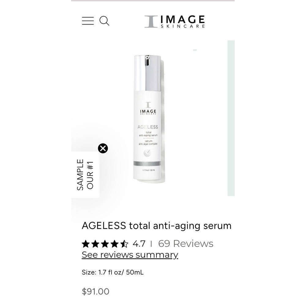 IMAGE Skincare AGELESS Total Anti-Aging Serum 1.7 oz